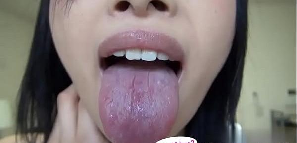  Japanese Asian Tongue Spit Face Nose Licking Sucking Kissing Handjob Fetish - More at fetish-master.net